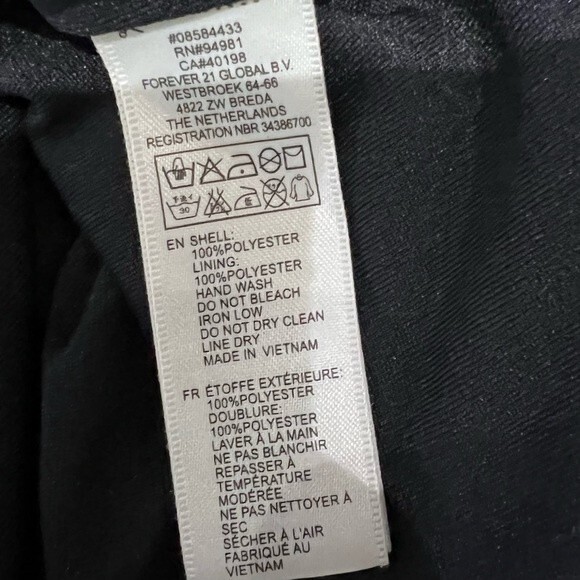 Navy and mocha polka dot smocked waist dress size small - Picture 5 of 5